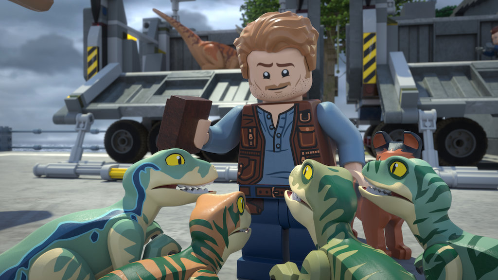 jurassic world lego cast